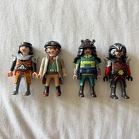 4 Playmobil Figuren Set (Ritter, Sheriff, Samurai, Krieger)