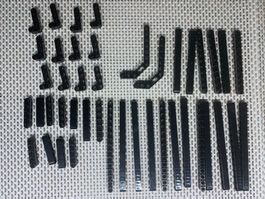 Lego Technik schwarze runde Lochbalken 8043