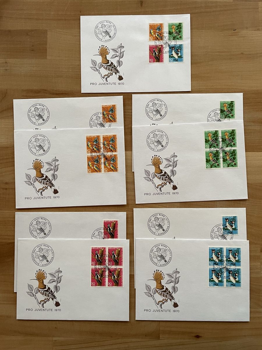 Tutti i francobolli: Ersttagsbriefe mit Vogel Briefmarken – Usato da Rümlang venduto da euqinom16