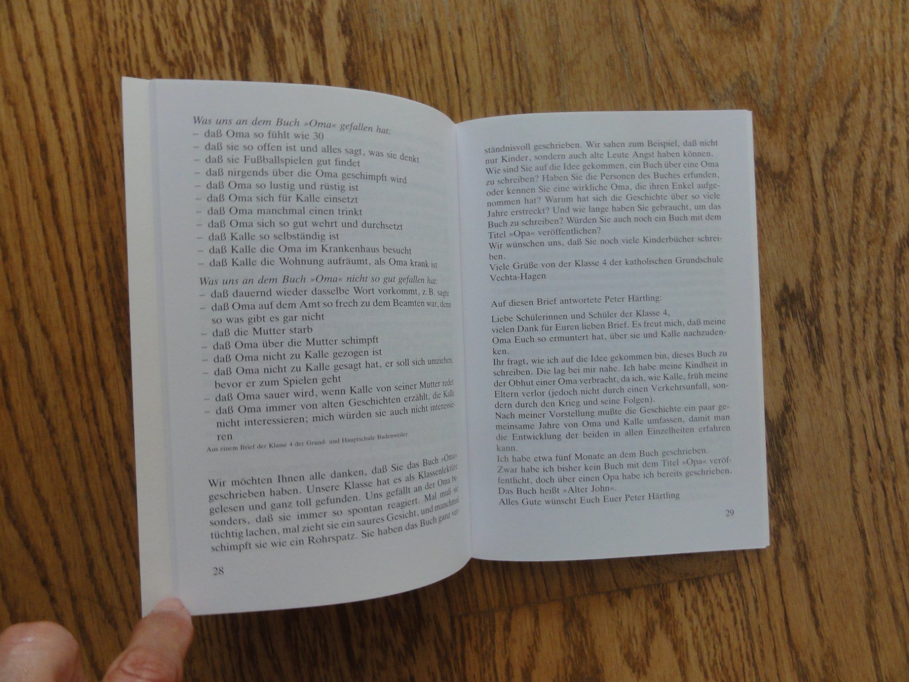 Bücher: OMA, Peter Härtling, neu!, inkl. Lehrerbegleitheft – Neu und originalverpackt aus Riedholz von Taweva 4