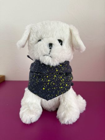 Halstuch Bandana für einen kleinen Hund  - Sprenkel