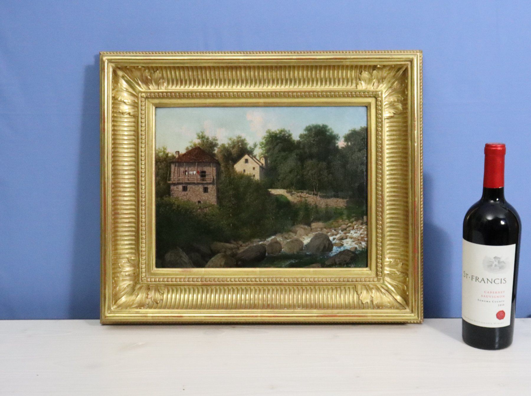 Dipinti: Wunderschönes älteres Gemälde, echt vergoldeter Rahmen. – Usato da Zug venduto da Kunst-Fundgrube