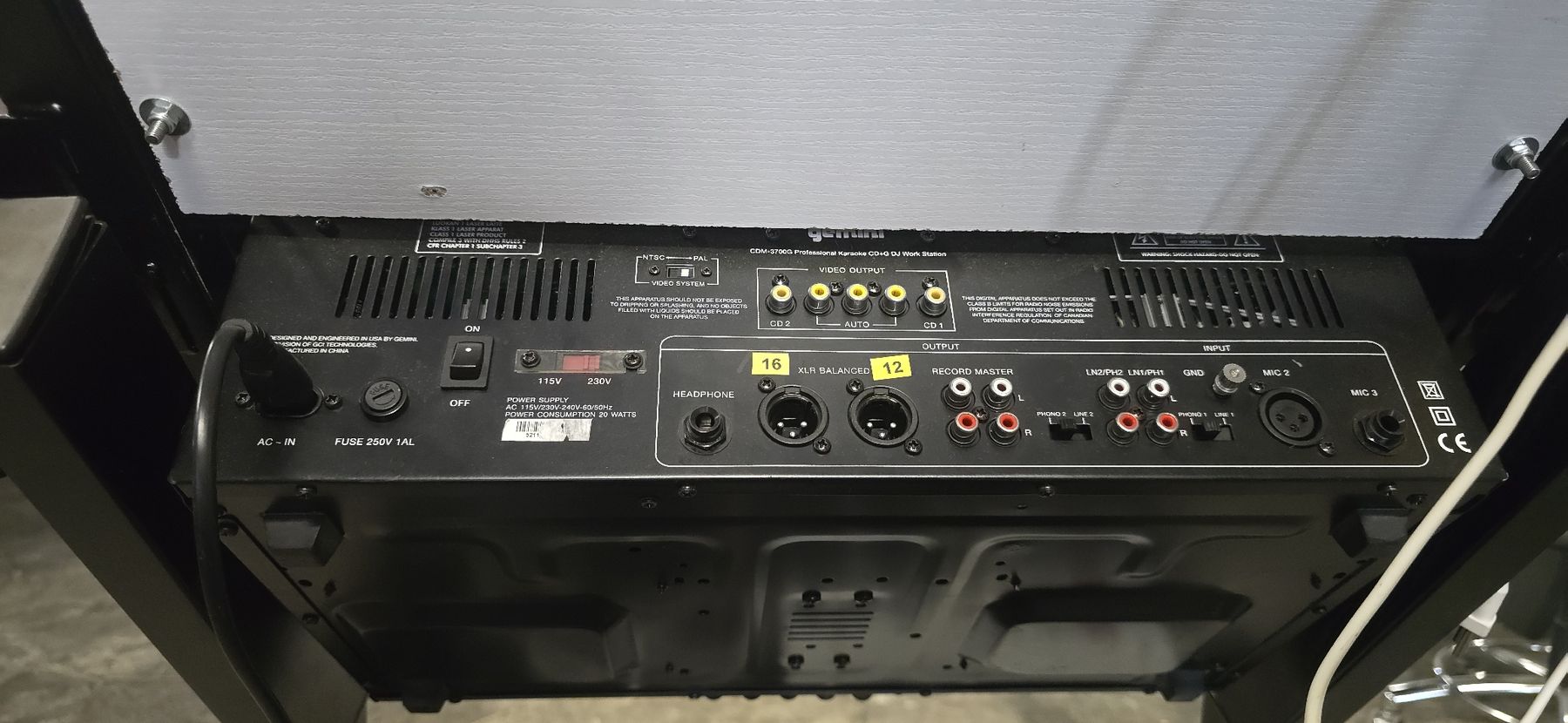 Bose Amplificatori: DJ Rack Gemini Mischpult Bose Controller Verstärker Set – Difettoso da Schindellegi venduto da Spinas02 4