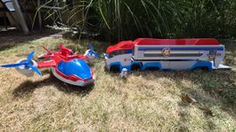 Paw Patrol Kommandozentrale LKW mit Flugzeug 