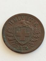 1875   2 Rp. (Rappen)  Schweiz ,  vorzgl. / unz.