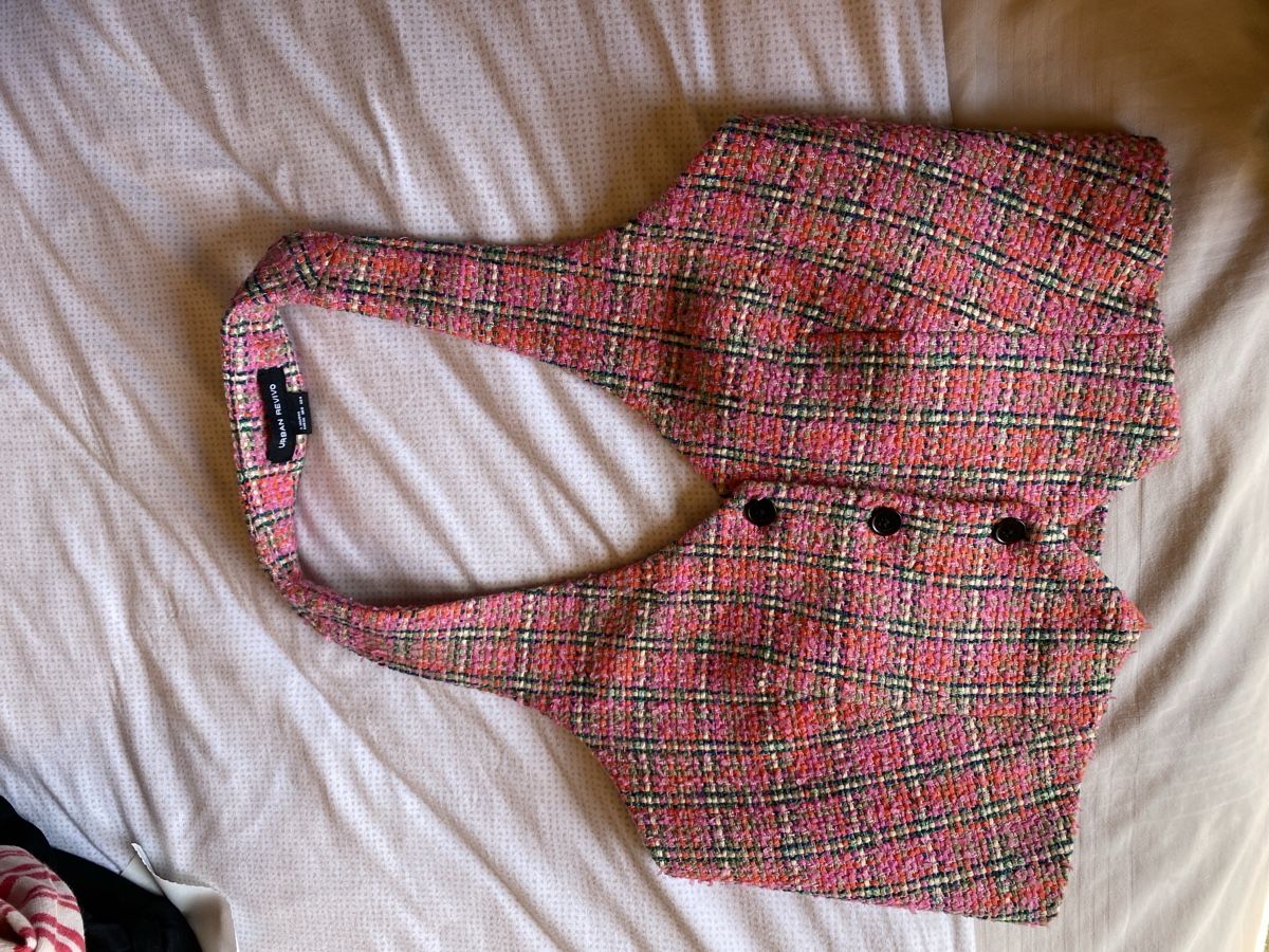 Tops: Pink karierter Tweed-Top-West Gr. 36 – Gebraucht aus Schachen LU von ali_hz6l 3
