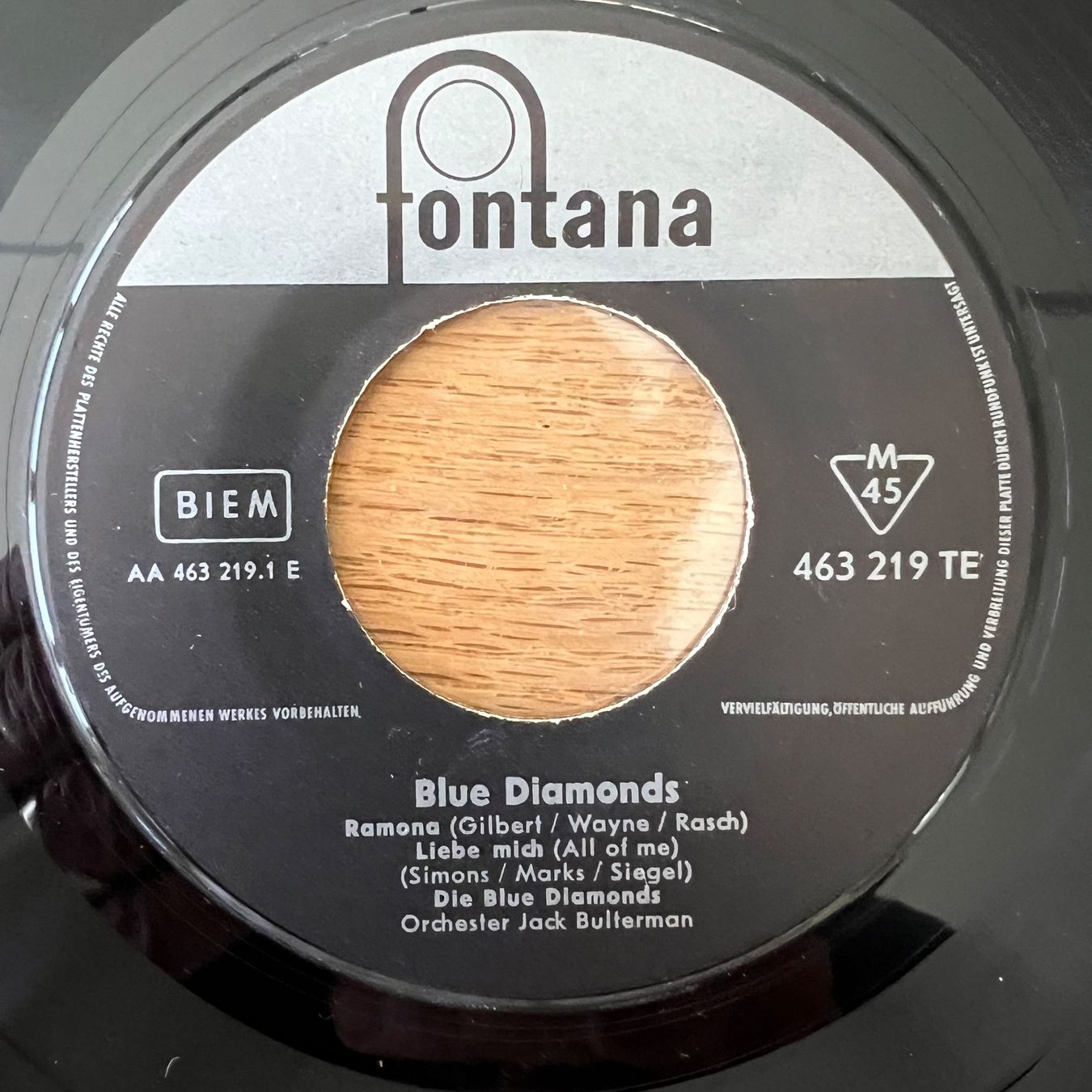 Schallplatten: Blue Diamonds - Same / 1. D-Press. 1961 - 4-Track EP – Gebraucht aus Gais von soundcave57 2