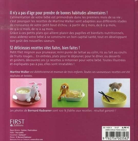 Libri: Recettes pour bébé – Usato da Neuchâtel venduto da Dualseele 1