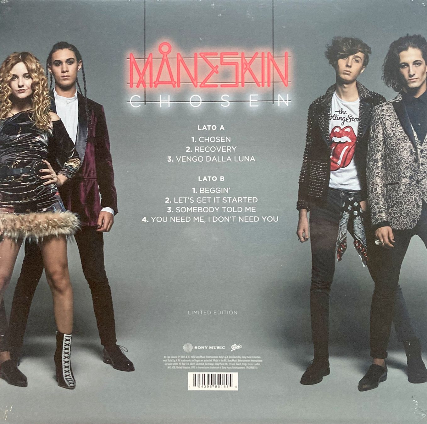 Dischi in vinile: MANESKIN - CHOSEN – Nuovo e nell'imballaggio originale da Bottens venduto da hotter-than-hell 1