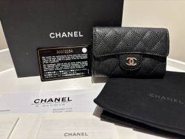 INVESTMENT Chanel Fullset Classic Cardholder Caviar Like NE