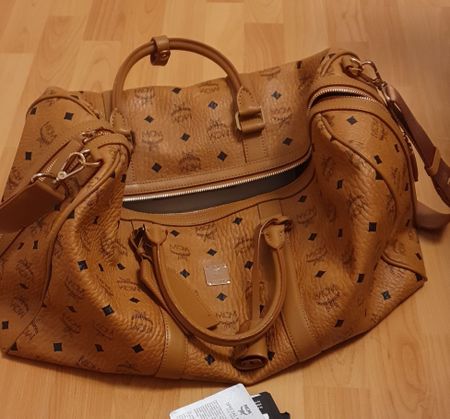 MCM Reisetasche Weekender Cognac Visetos Top Zustand!