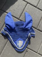 Fliegenhaube Eskadron blau gehäkelt guter Zustand