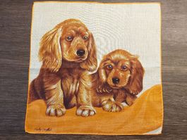 Taschentuch Motiv Hunde neu Fisba-Stoffels
