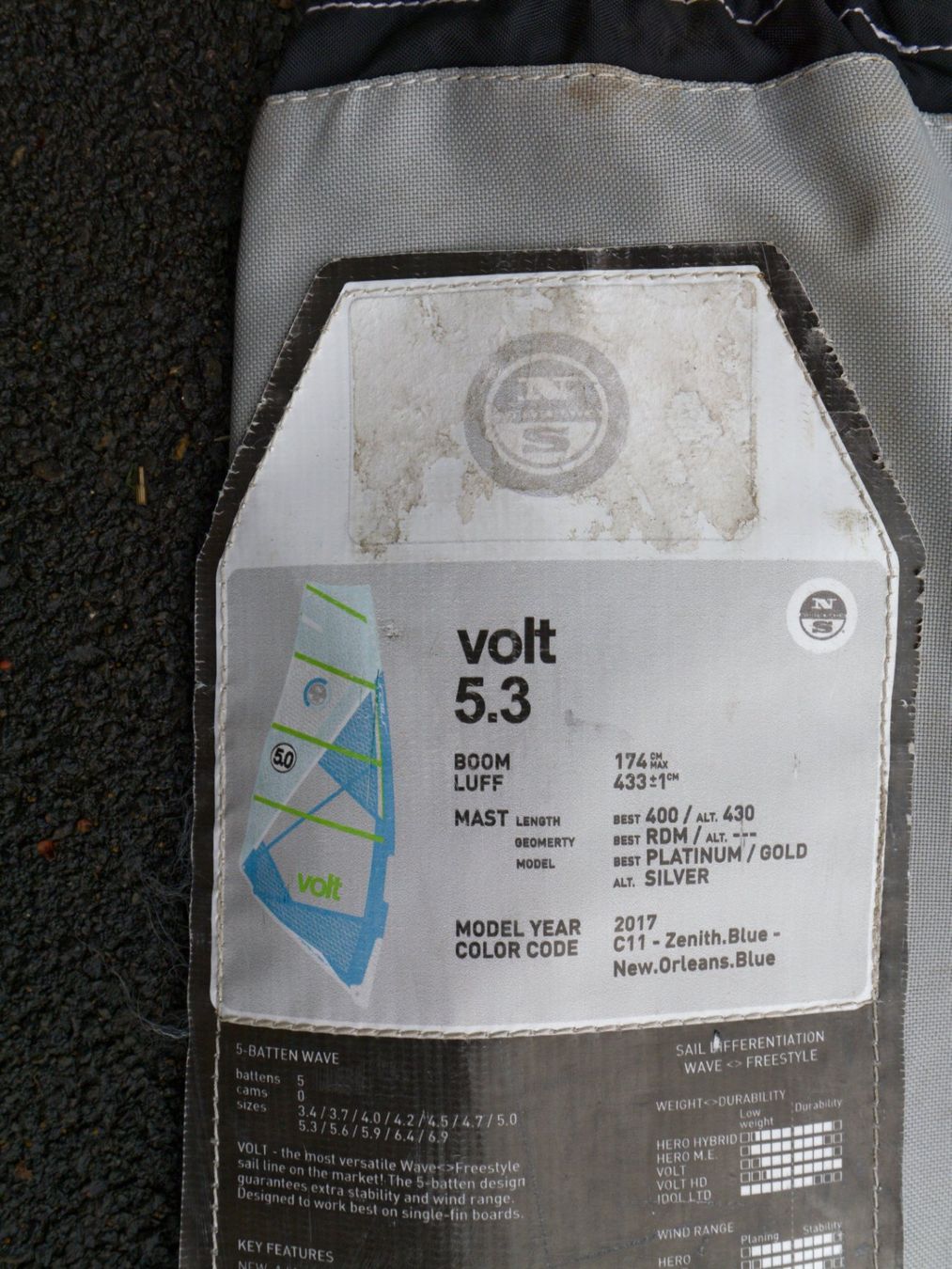Surf: Voile windsurf 5.3 – Usato da Versoix venduto da ant_v79f 1