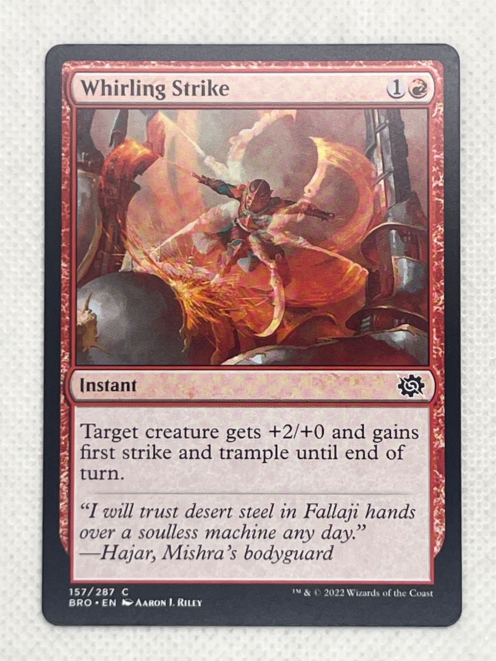 Magic The Gathering Sammelbilder & Trading cards: Magic The Gathering Whirling Strike – Gebraucht aus Hinterkappelen von Kim1992