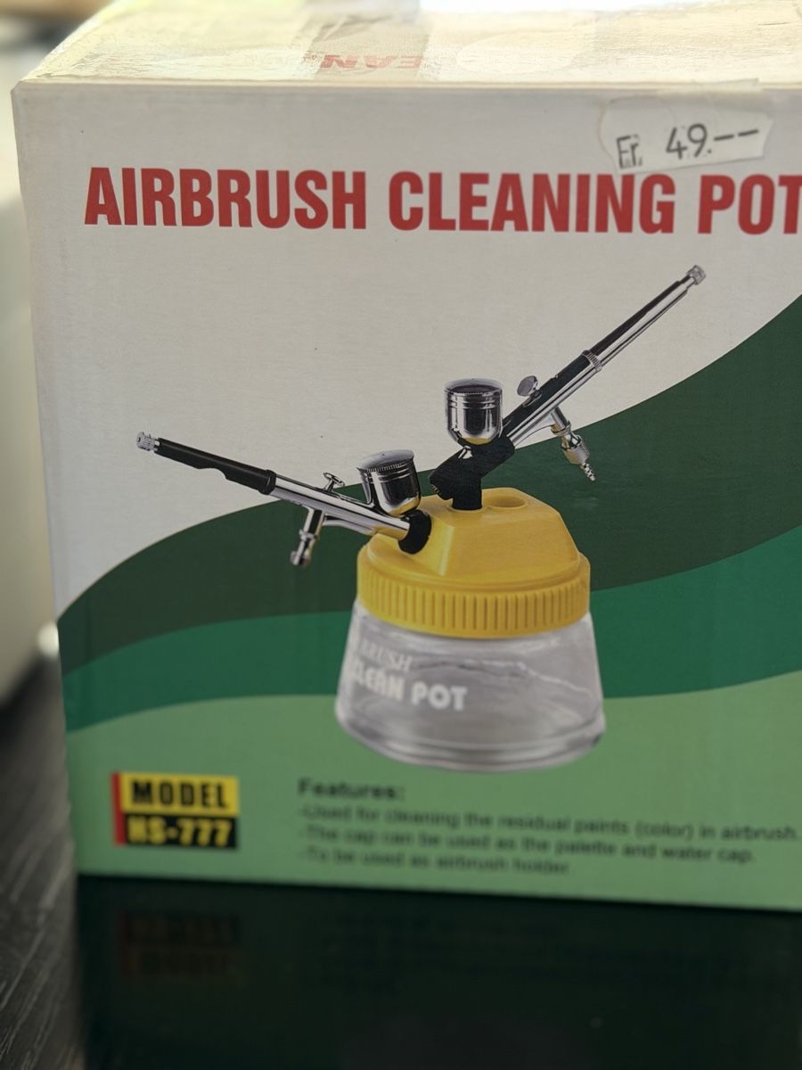 Compressori: AIRBRUSH CLEANING POT UND KOMPRESSOR – Usato da Bellach venduto da Chnudi38 1