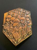 Basler Fasnachtsplakette Kupfer 1947/Top Zustand