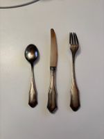 Vintage Kinder-Besteck, versilbert, mit speziellen Motiven!