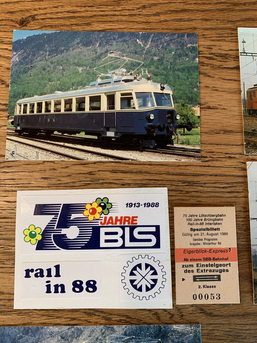 Modellini di ferrovie: BLS Postkarten Sammlung "rail in 88" Occasion – Usato da Winden venduto da EmilNeu 3