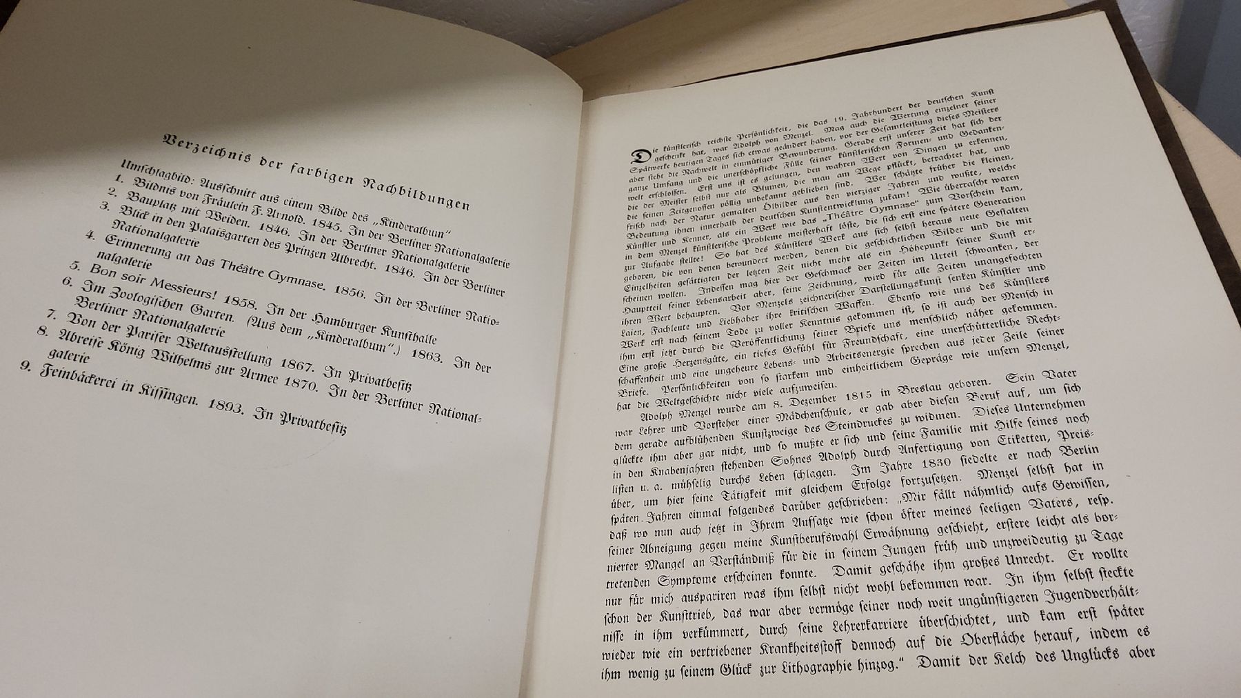 Libri: Menzel - Kunstmappe - Farbige Wiedergaben seiner Bilder – Usato da Herisau venduto da Nluanalucas 2