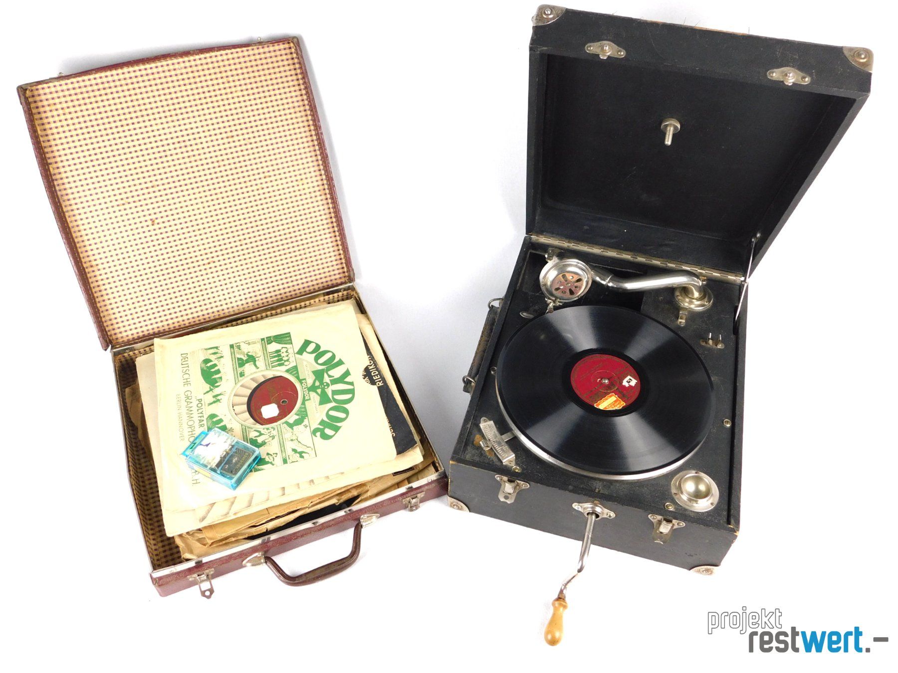 Plattenspieler: Koffergrammophon inkl. 20 Schallplatten von ODEON – Gebraucht aus Bülach von restwert_buelach 1