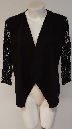 VILA Damen Spitze Cardigan Schwarz Gr.38
