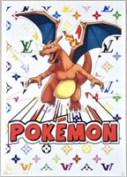 Death NYC Ltd Ed Pop Art Druck " Vuitton Pokémon Charizard
