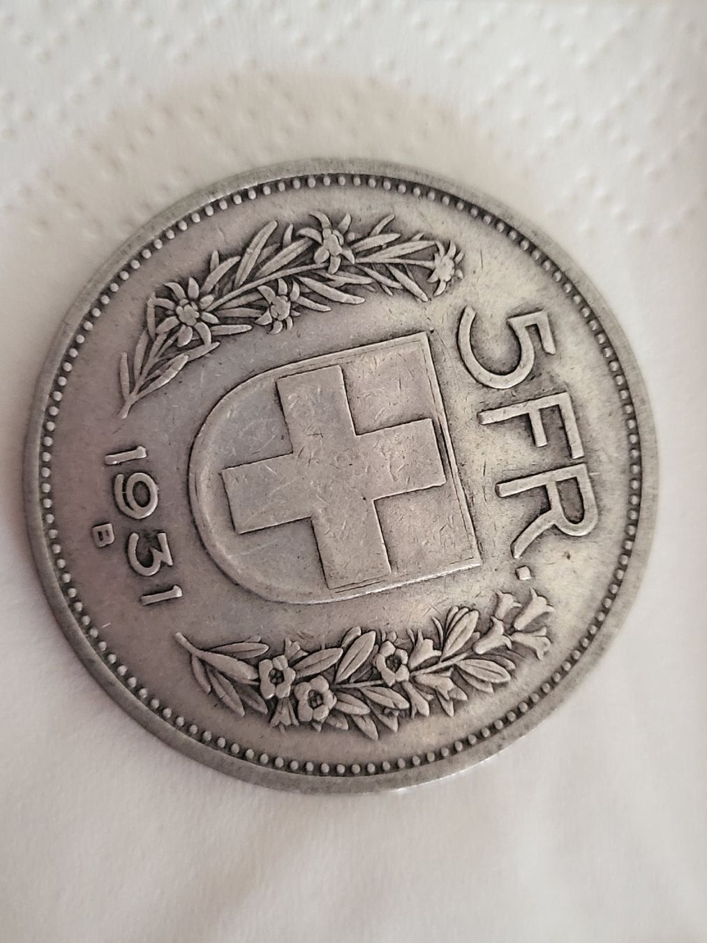 Tutti le monete: 1931 / 5.- CH Frs, Silber – Usato da Belp venduto da Zam