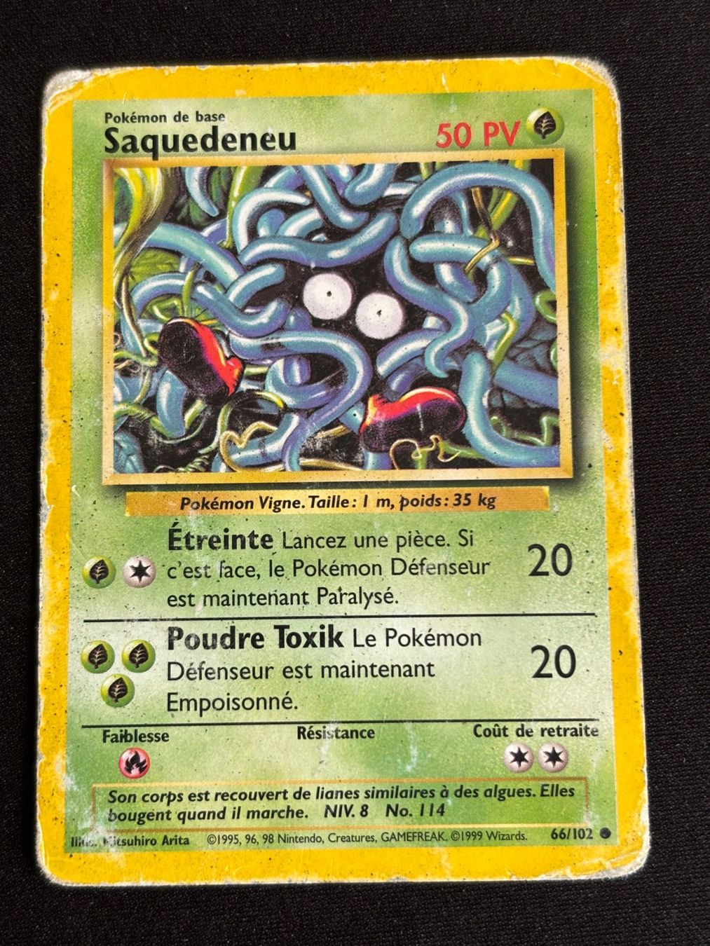 Pokémon Carte collezionabili: Pokemon Saquedeneu - Set de Base 66/102 - Français – Usato da Bern venduto da Big_GS