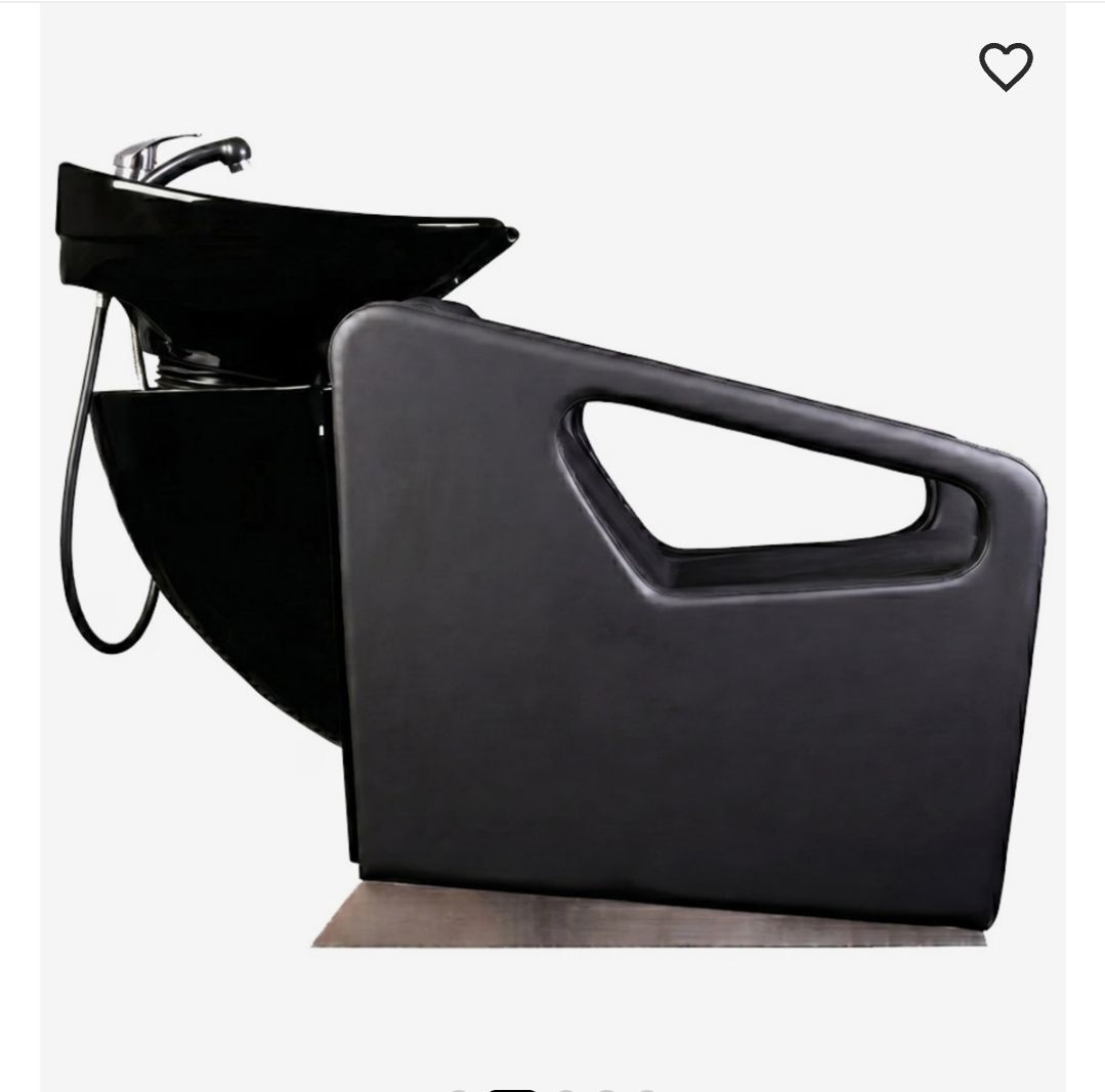 Poltrone: Schwarzer Friseurstuhl mit Becken – Nuovo (secondo la descrizione) da Boniswil venduto da saz_ycz6 1