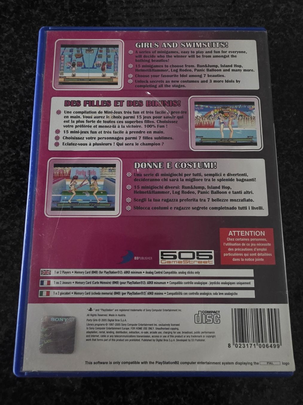 Giochi: Party Girls PS2 – Usato da Chavornay venduto da Crash37 1