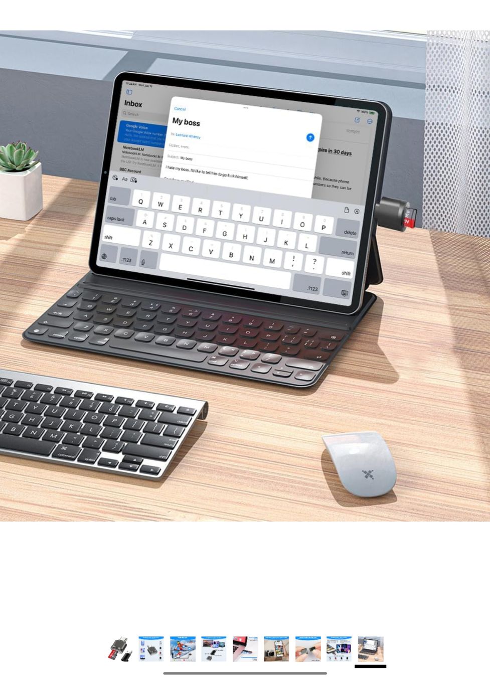 Lettori di schede: Micro SD Kartenleser, USB C auf SD Kartenleser, mit USB C-A – Nuovo e nell'imballaggio originale da Winterthur venduto da Pcline1 8
