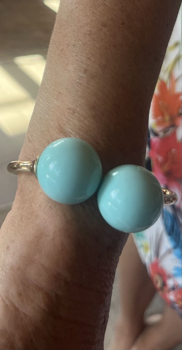 Bracciali & Braccialetti: Armreif mit grossen Türkis Kugel – Nuovo e nell'imballaggio originale da Saanen venduto da SoniaMichaela 2