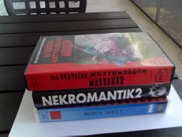 Verkaufe 3 VHS  horror Filme