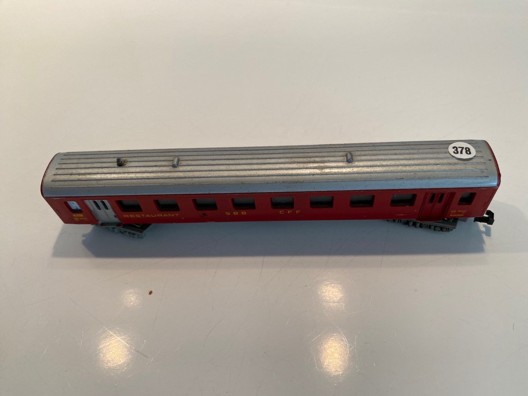 Lima Modellini di ferrovie: SBB Speisewagen Lima Spur N 378 – Usato da Kerzers venduto da tisyayasuBE 2