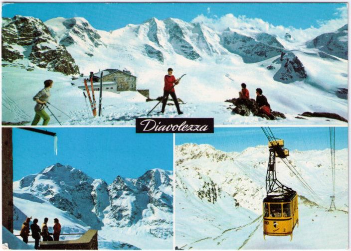 Ansichtskarten: Diavolezza - 3 Bild AK – Gebraucht aus Binningen von Mountainrider