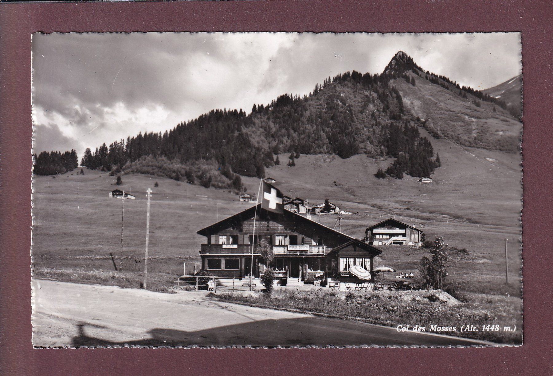 Ansichtskarten: COL DES MOSSES - Restaurant - Ginier-Borloz – Gebraucht aus Pully von nicecards