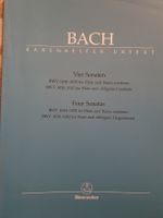 Bach: Vier Sonaten, Bärenreiter Urtext - neu