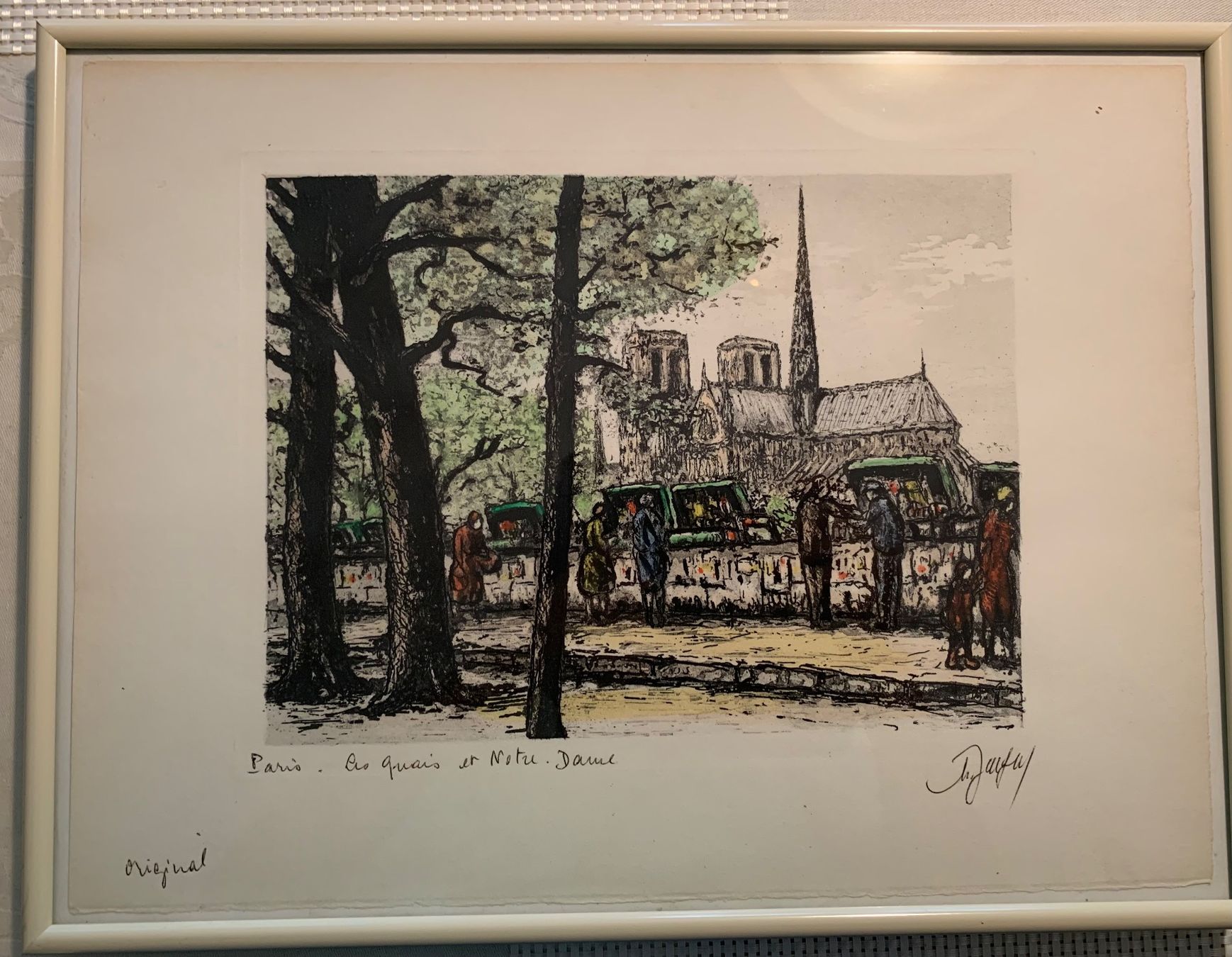 Poster & Bilder: Federzeichnung Paris- Notre Dame – Gebraucht aus Zürich von Mitja56