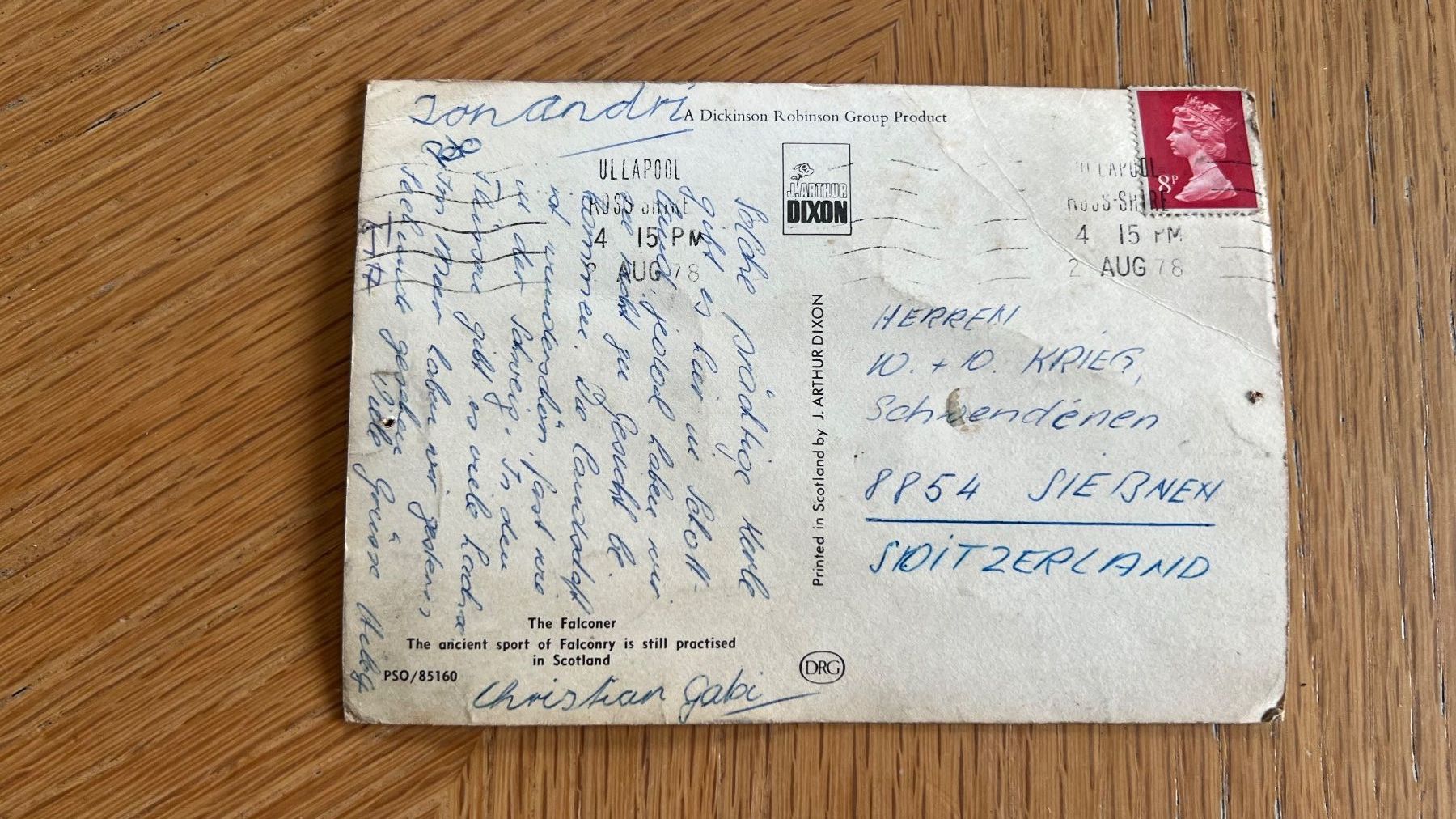 Ansichtskarten: Vintage Ansichtskarte Schottland, Falke, 1978 – Gebraucht aus Schübelbach von Dolly990_2 1