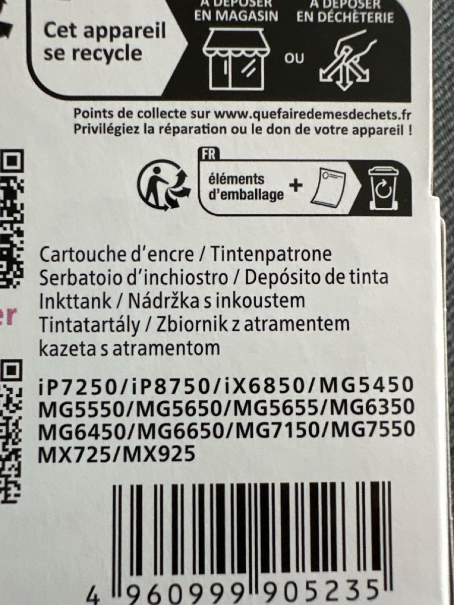 Canon Cartucce per stampanti & toner: Tintenpatrone Canon  – Nuovo (secondo la descrizione) da Buchs AG venduto da Knurps01 1