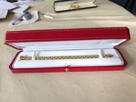 Rare Bracelet Cartier vintage or et acier