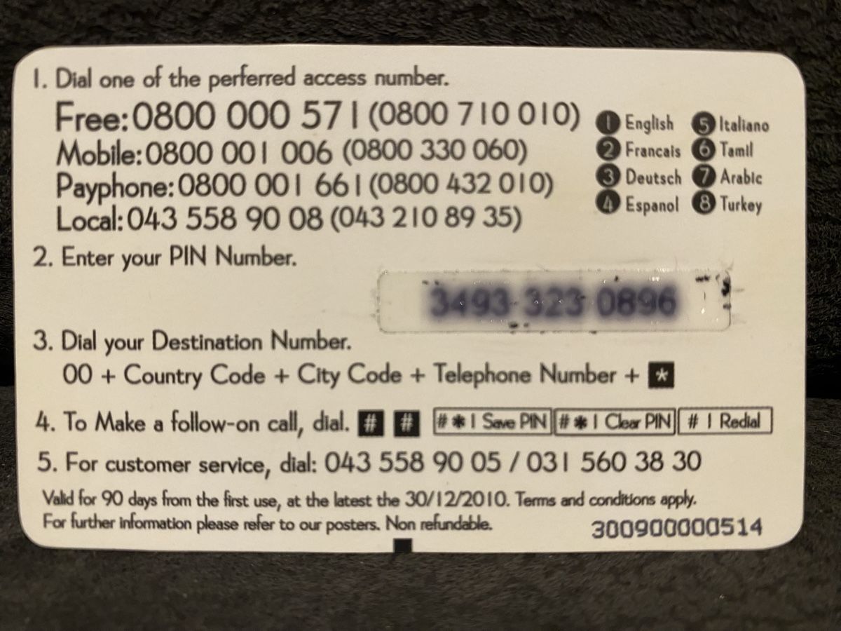 Telefon- & Taxkarten: Carte – Gebraucht aus Lausanne von babacard10 1