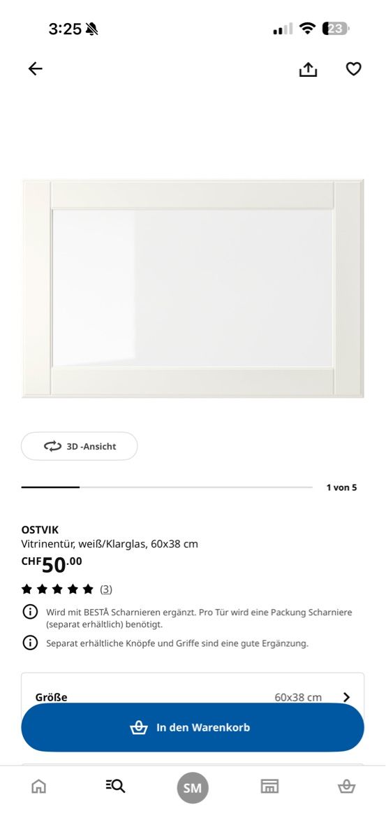 Ikea Porte: 2x Ikea Besta Türen Ostvik – Nuovo (secondo la descrizione) da Adlikon b.Regensdf venduto da sxmx13 1