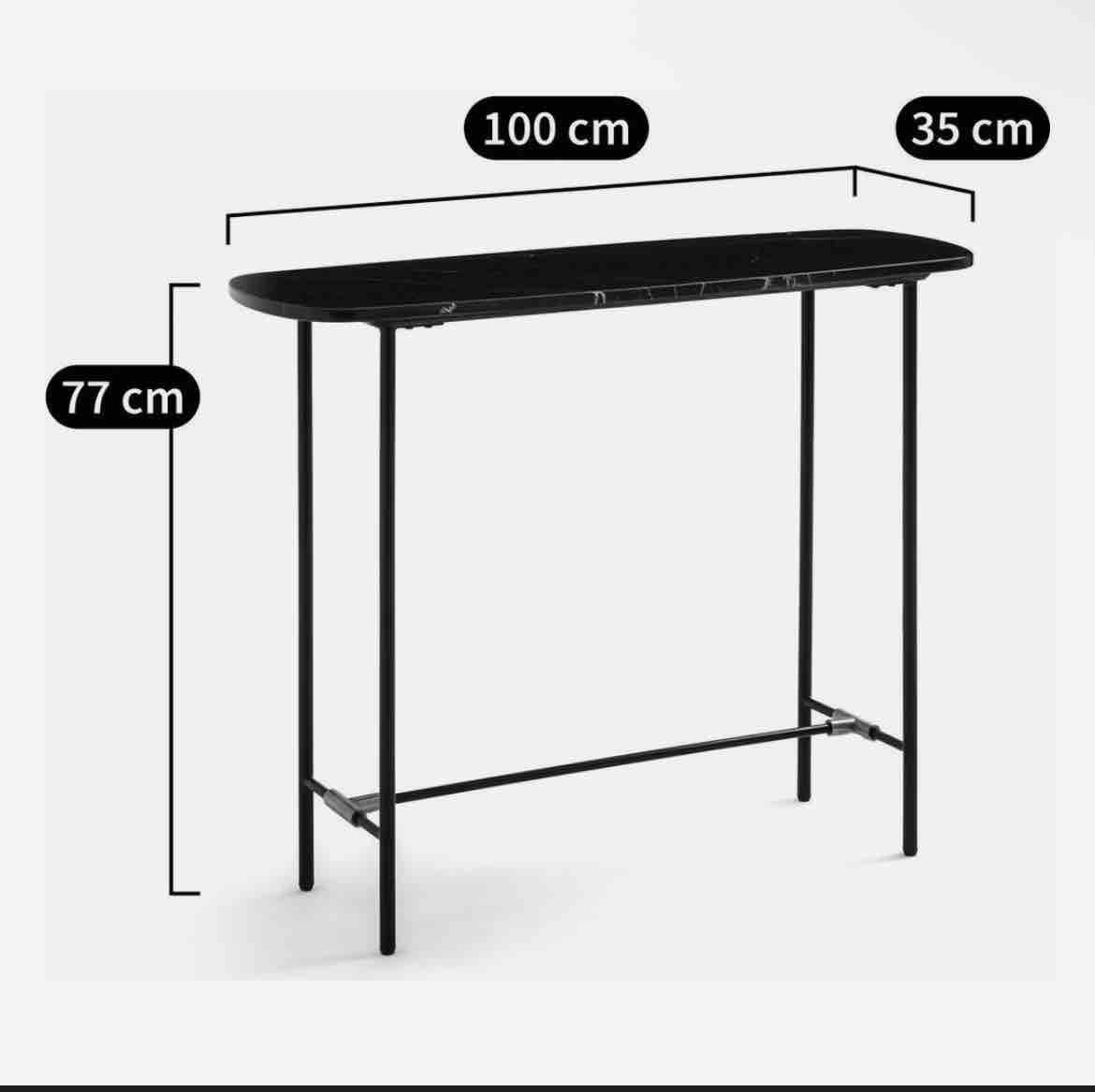 La Redoute Tables: Console La Redoute Botello marbre noir – Neuf (Voir description) à Corserey par Zreik82 2