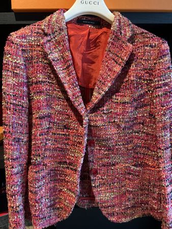 Tagliatore Blazer Gr. Ital.grösse 46/S Tweed rot Top Zustand