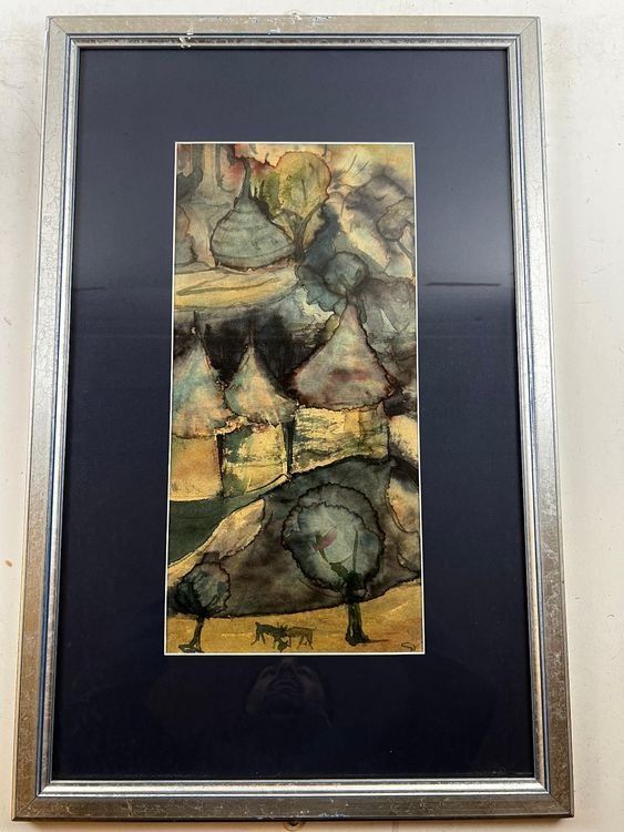Dipinti: Alltagsleben Afrika - >Dorf III> – Usato da Hinwil venduto da Unglaubliche-Treffer