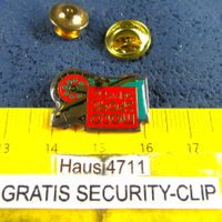 MOTO SPORT SCHWEIZ PIN GLASIERT mit SECURITY-CLIP