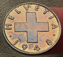 SCHWEIZ 2 RAPPEN 1948