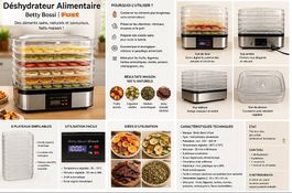 Vends Déshydrateur Alimentaire DE BETTY BOSSI FUST